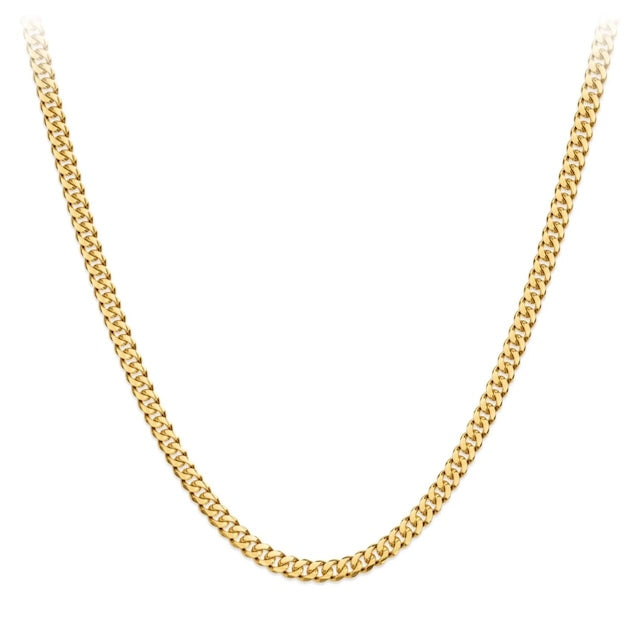 s925 Miami Chain Link Necklace 【3mm】