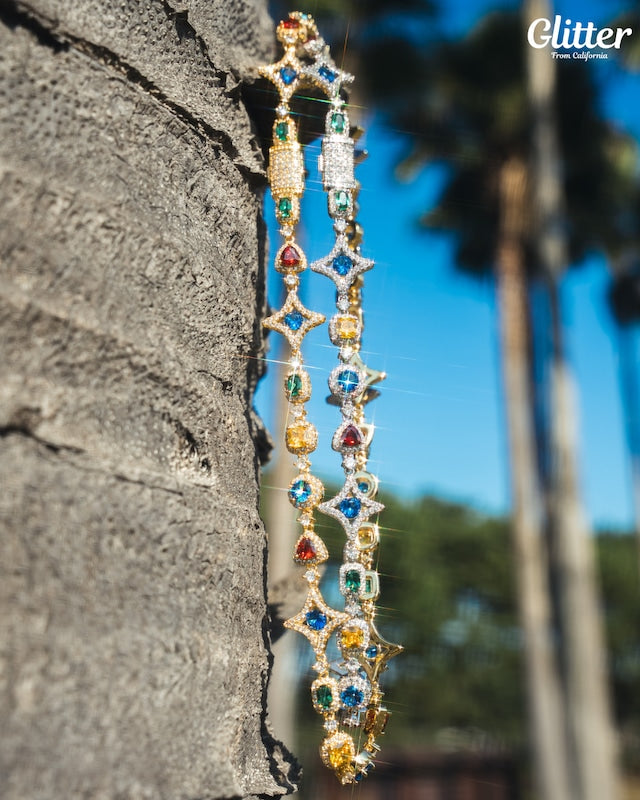 s925 Colored Gemstone Necklace