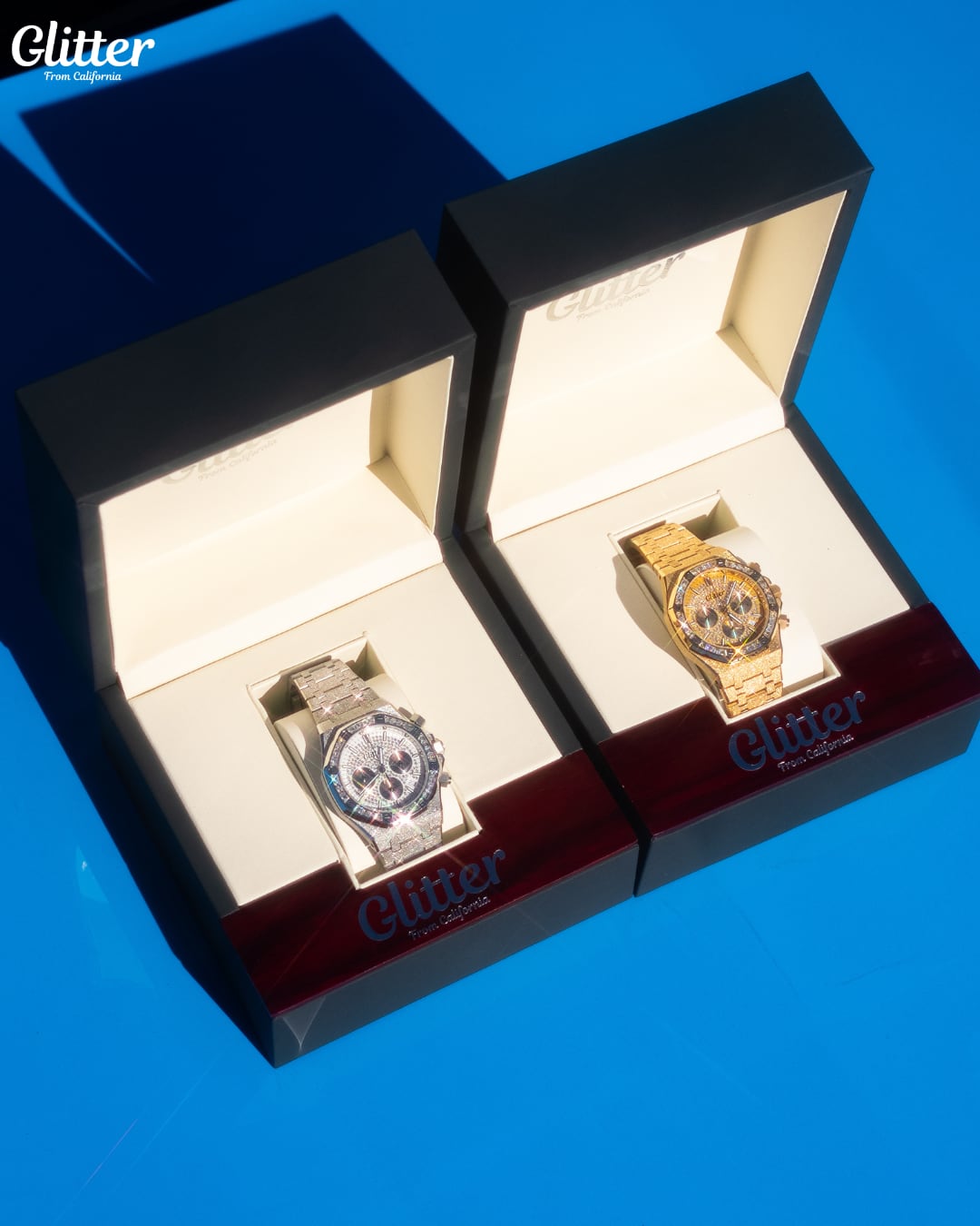 Iced Dial California Watch 【GOLD】