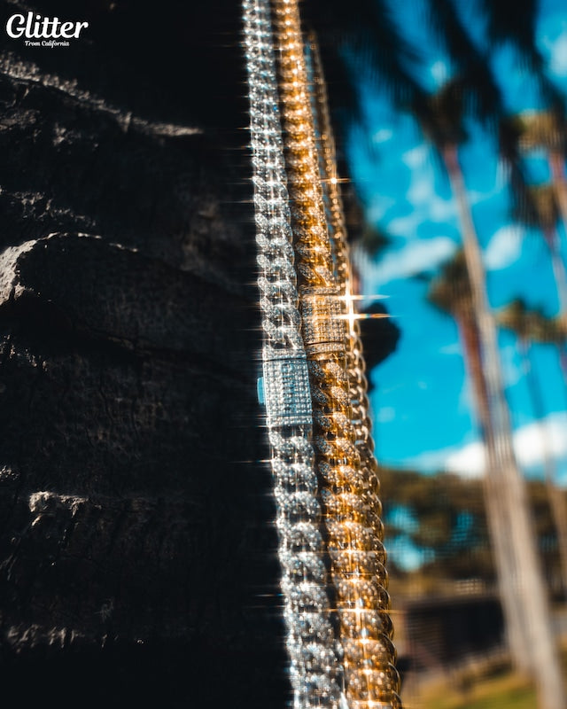 s925 Iced Out Cuban Chain 【8.5mm】