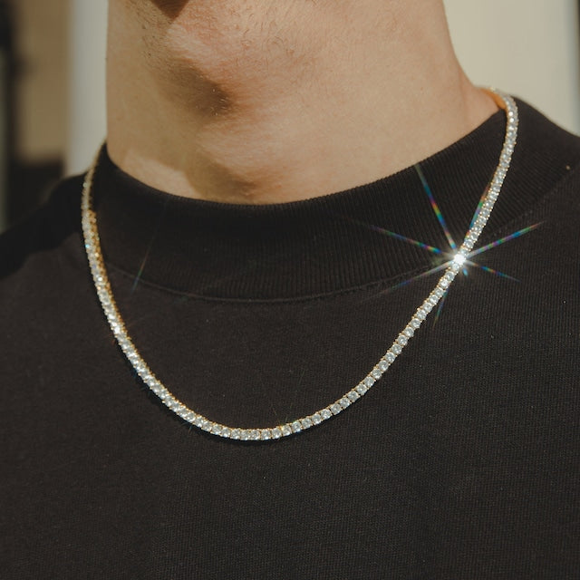 10K Luxury Tennis Necklace 【3mm】