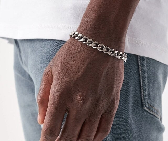 s925 Miami Chain Link Bracelet 【7mm】