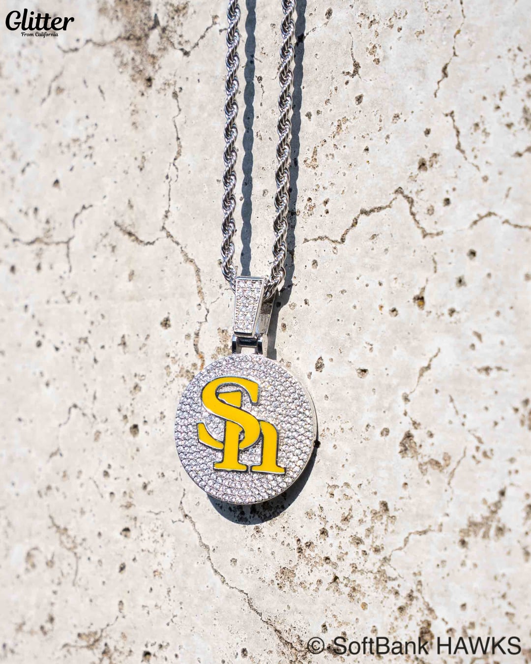 Iced Out HAWKS Pendant 【福岡ソフトバンクホークス】