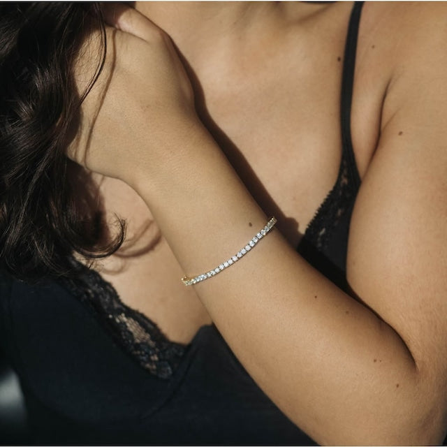 10K Luxury Tennis Chain Bracelet 【3mm】
