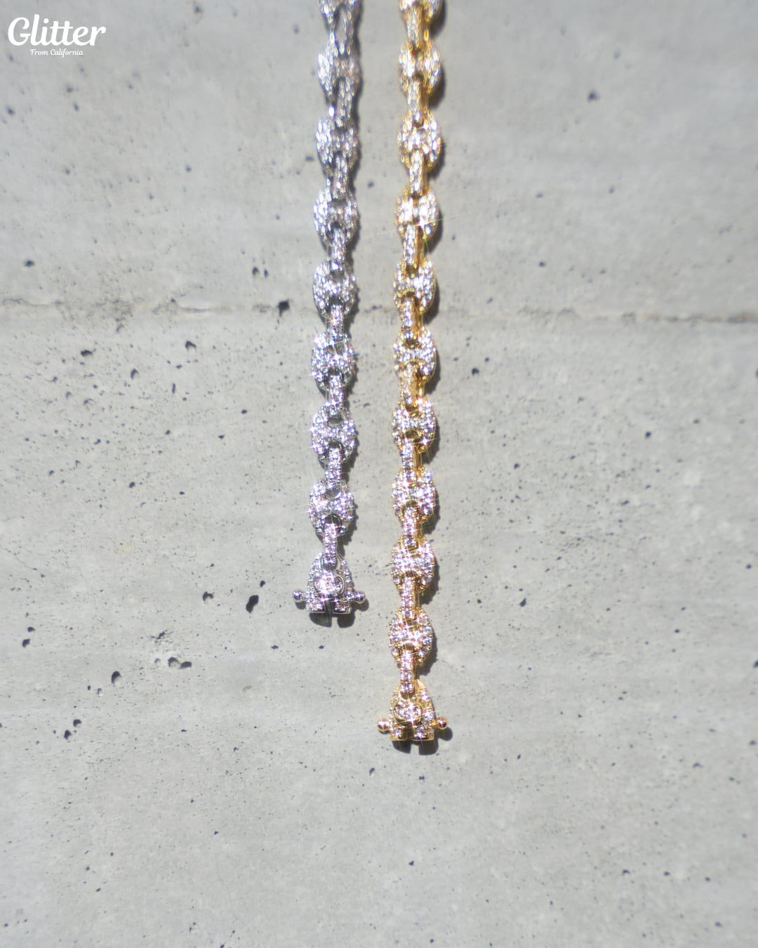 Iced Out Puffed Gucci Chain Bracelet【5mm】