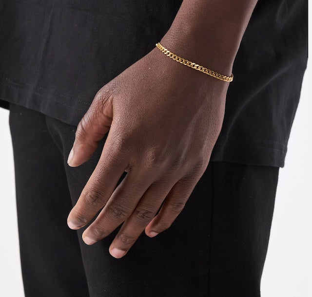 s925 Miami Chain Link Bracelet 【3mm】