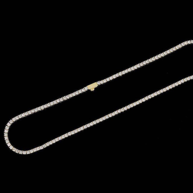 10K Luxury Tennis Necklace 【3mm】