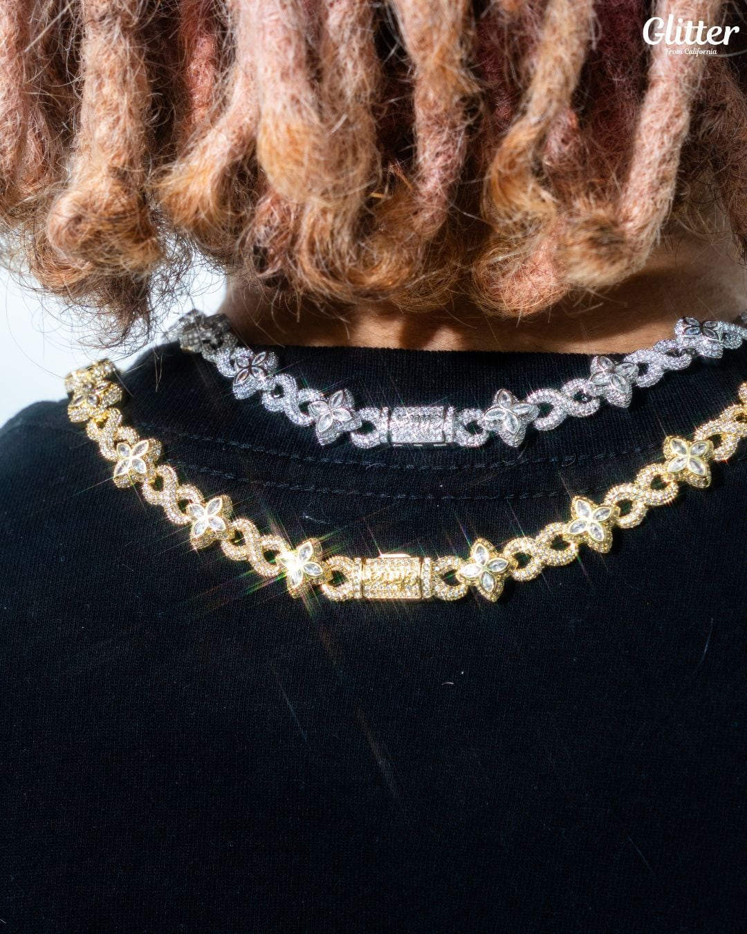 Diamond Infinity Four Leaf Necklace