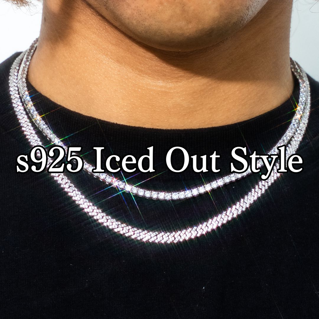 s925 Iced Out Style