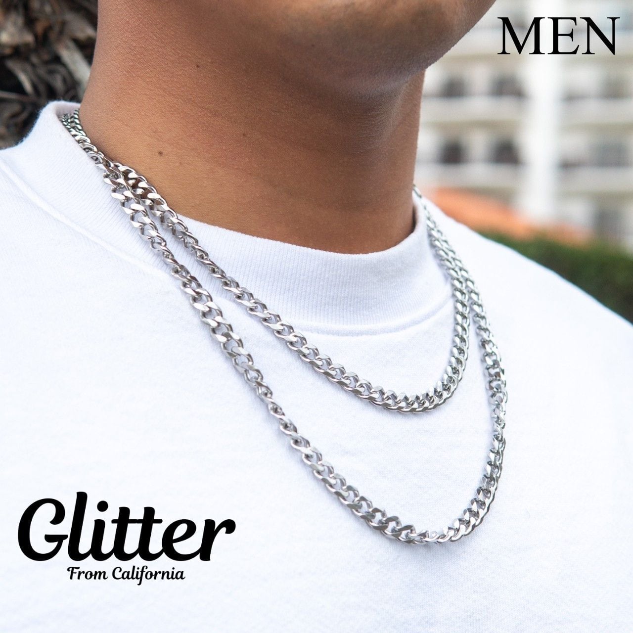 Miami Chain Link Necklace 【7mm/SILVER】