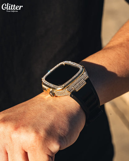 Iced Out Apple Watch Case 【GOLD】