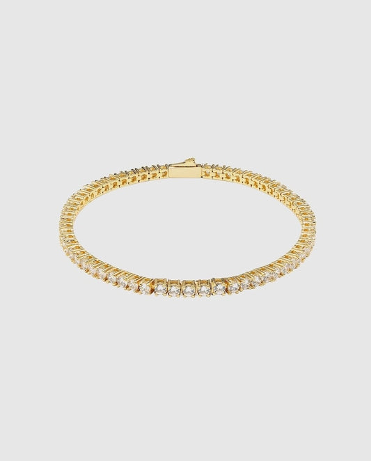 10K Luxury Tennis Chain Bracelet 【3mm】
