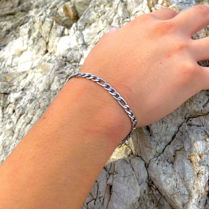 s925 Figaro Chain Bracelet【5mm】