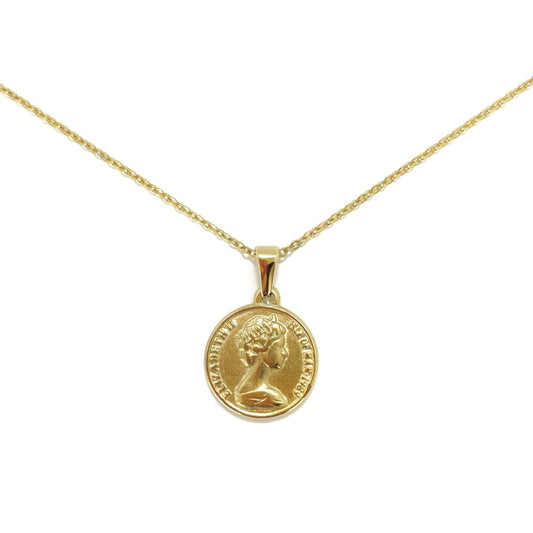 316L Coin Necklace 【GOLD】