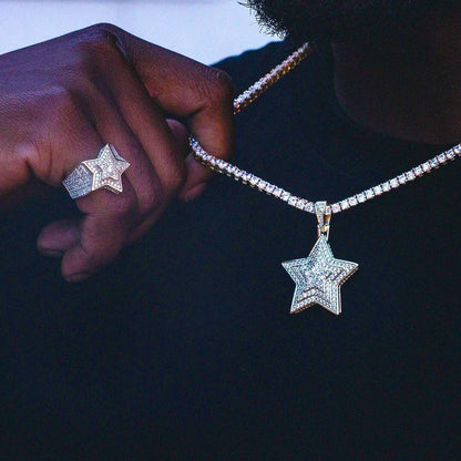 Iced Out Star Necklace