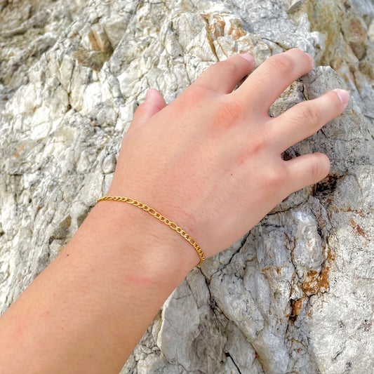 s925 Figaro Chain Bracelet【3mm】