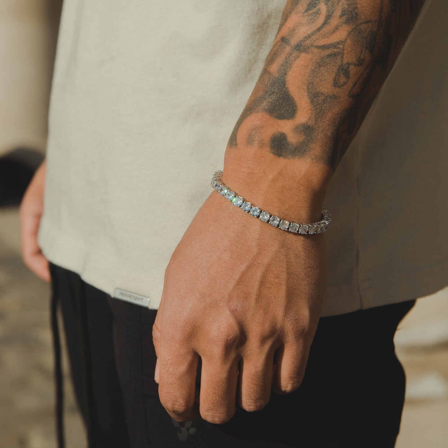 Luxury Tennis Chain Set 【SILVER】