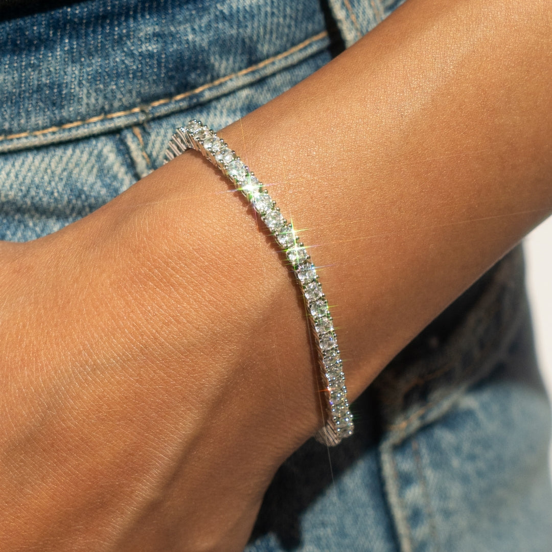 Luxury Tennis Bracelet【3mm/SILVER】