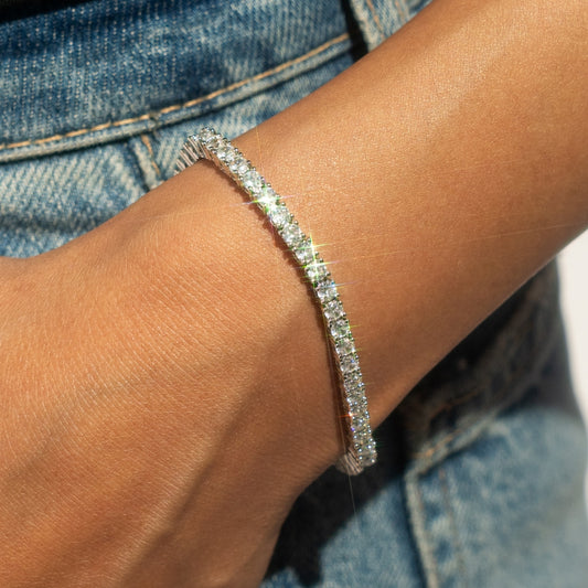 Luxury Tennis Bracelet【3mm/SILVER】