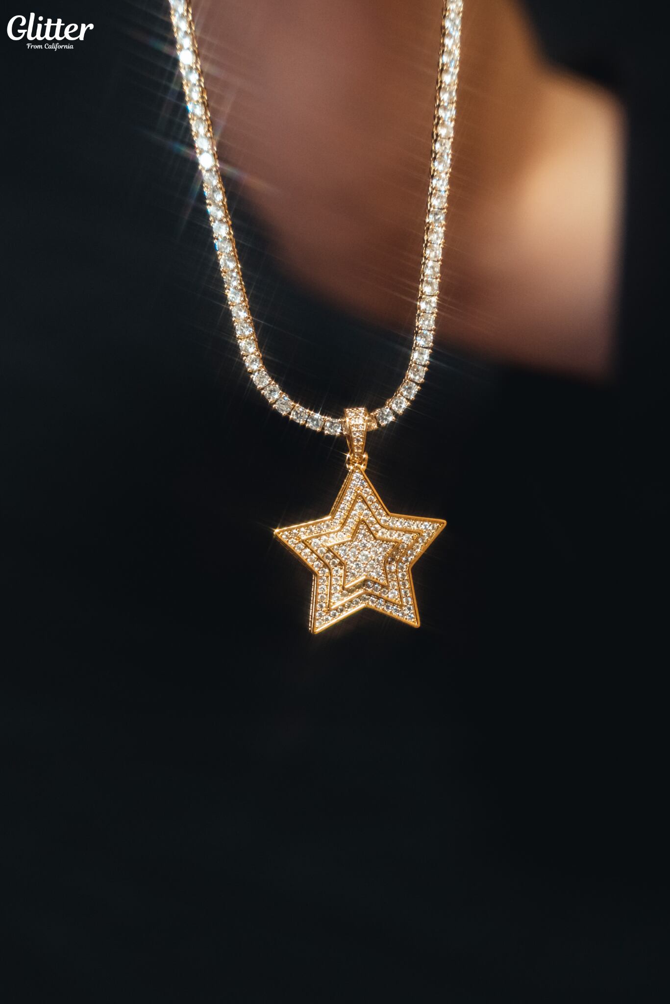 Iced Out Star Necklace