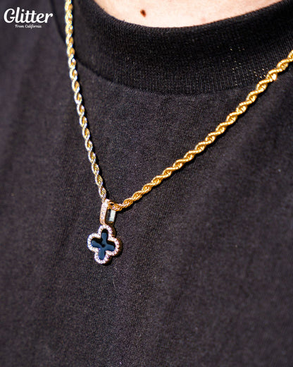 Iced Out Motif Pendant