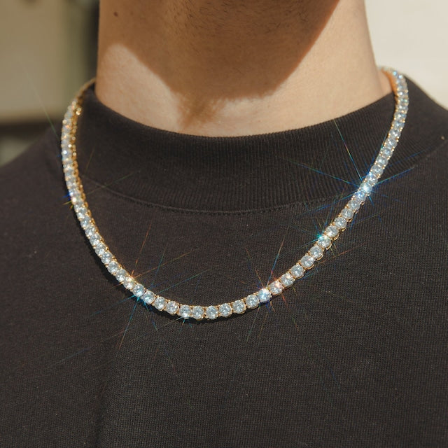 10K Luxury Tennis Necklace【5mm】