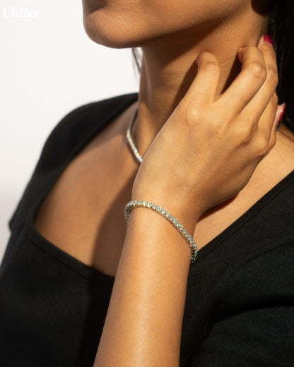 Luxury Tennis Bracelet【3mm/SILVER】