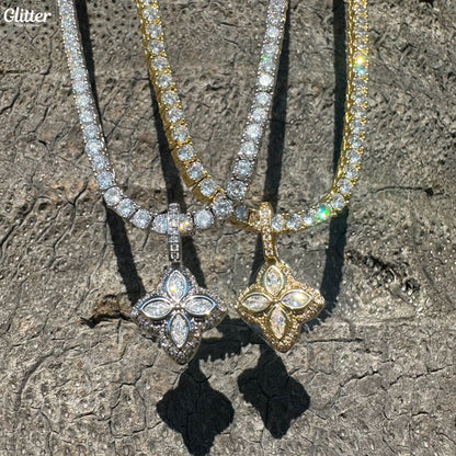 Diamond Four Leaf Pendant