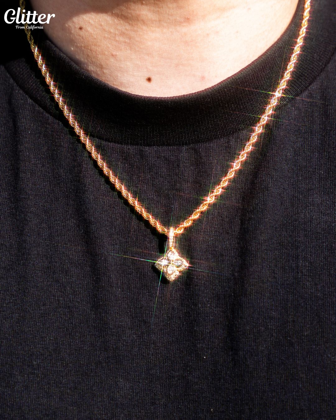 Diamond Four Leaf Pendant