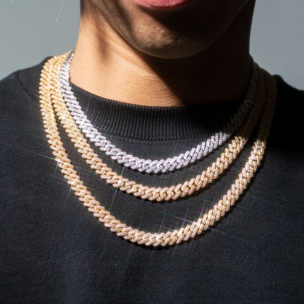 Iced Out Prong Chain 【8.5mm】 – Glitter Iced Out Prong Chain 【8.5mm】 – Glitter