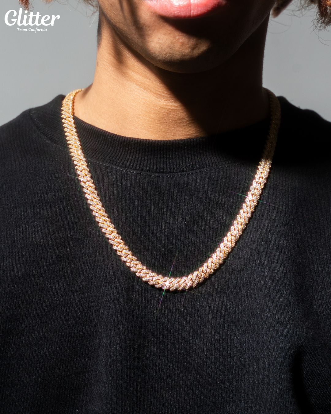 Iced Out Prong Chain 【8.5mm】