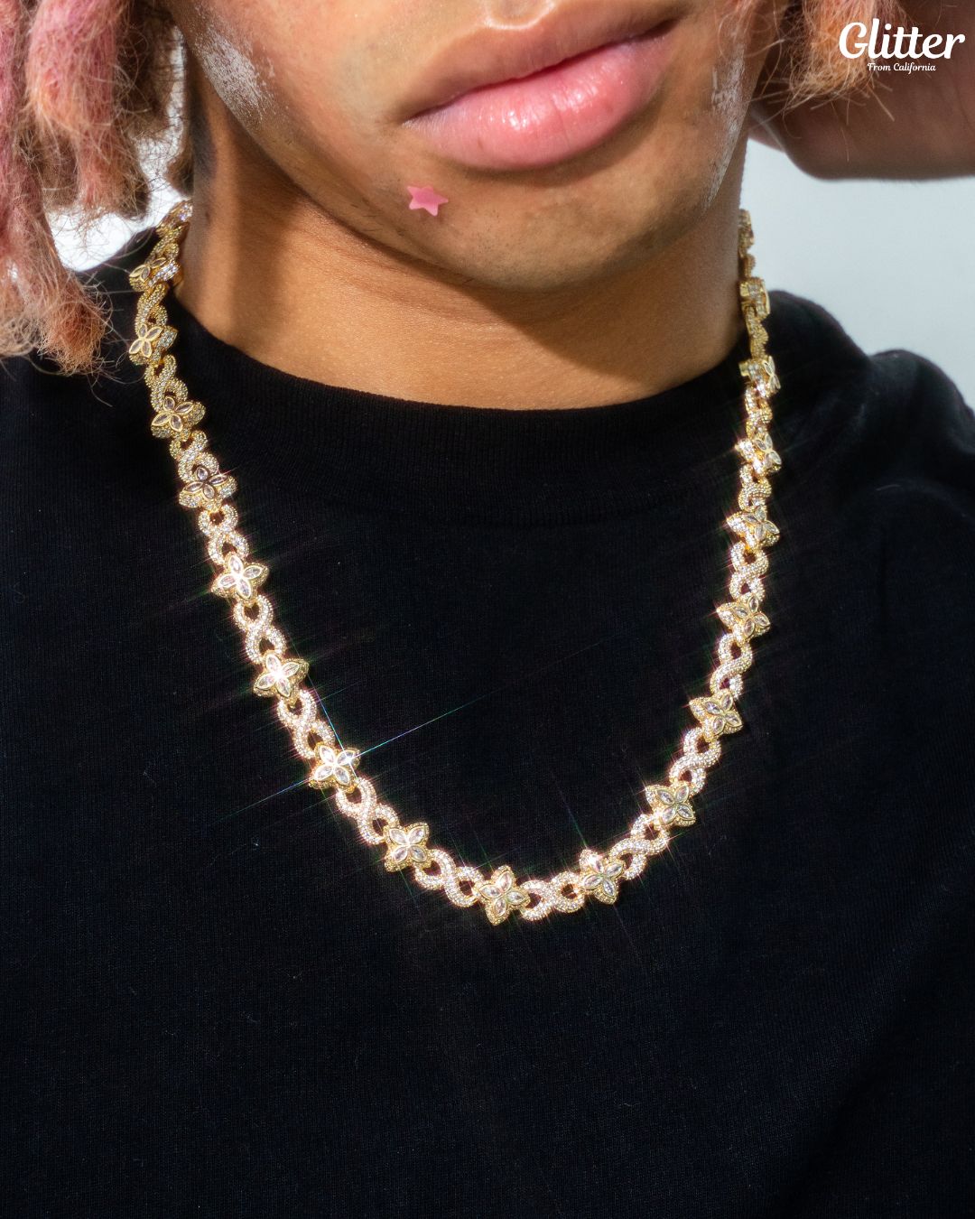 s925 Diamond Infinity Four Leaf Necklace