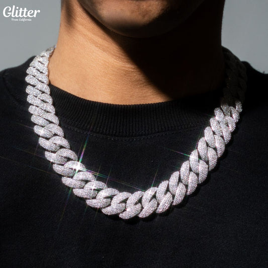 Iced Out Cuban Chain Necklace 【22mm】