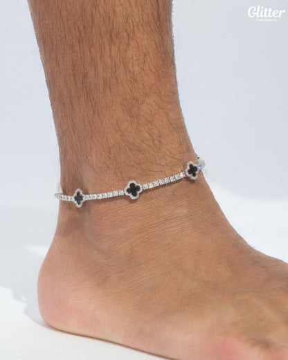 Motif Tennis Chain Anklet