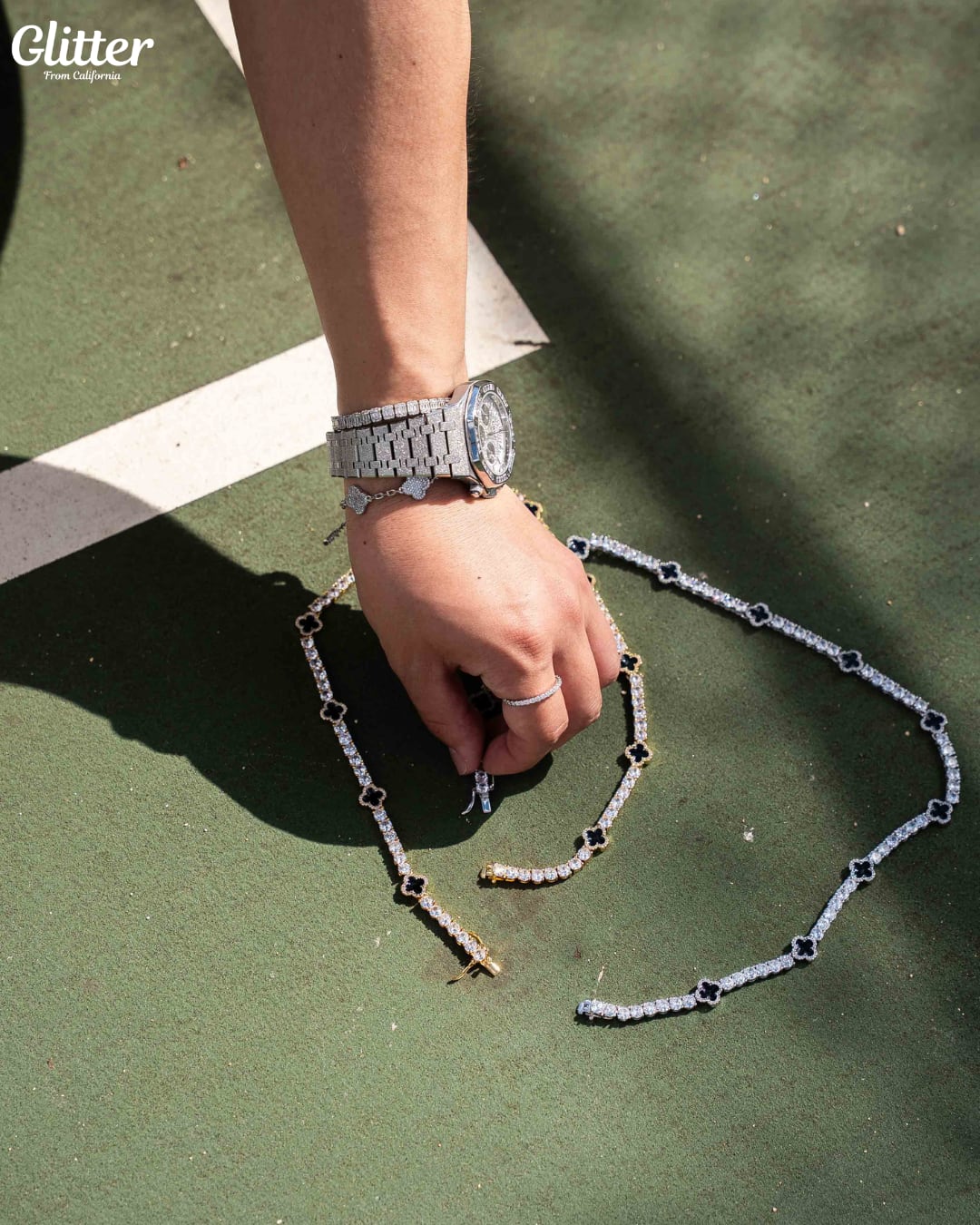 Motif Tennis Chain Bracelet