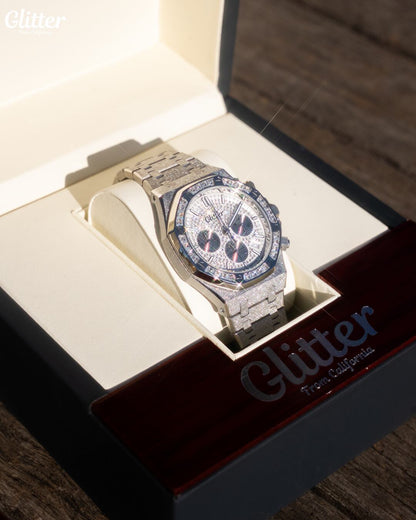 Iced Dial California Watch 【SILVER】