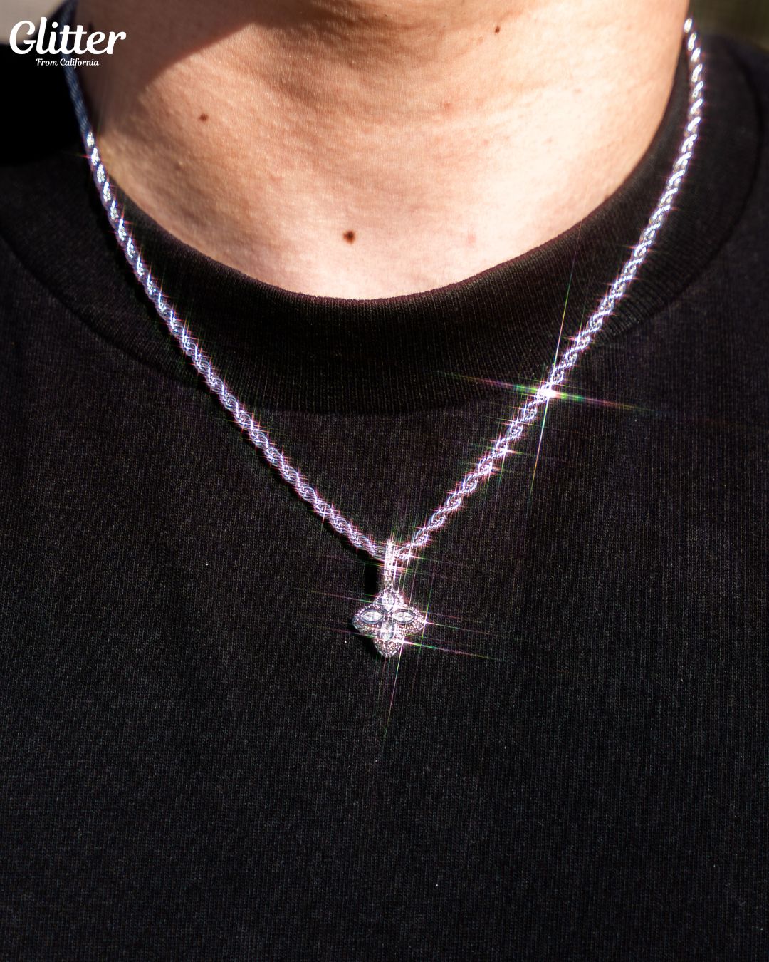 Diamond Four Leaf Pendant