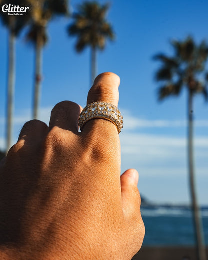 s925 5 Layer Diamond Band Ring