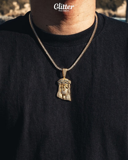 s925 Iced Out Jesus Pendant