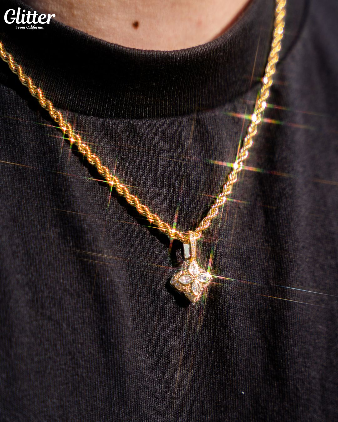 Diamond Four Leaf Pendant