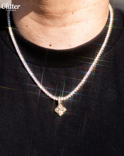 Diamond Four Leaf Pendant