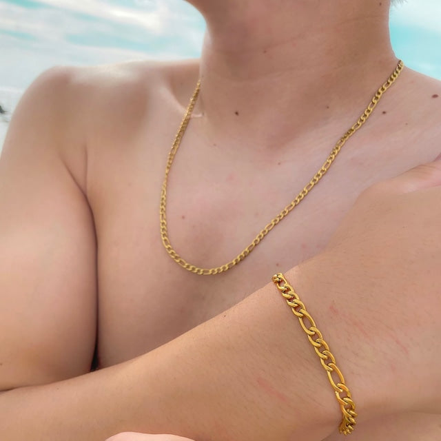 s925 Figaro Chain Bracelet【5mm】