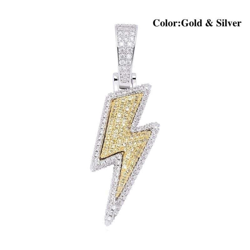 Iced Out Lightning Necklace