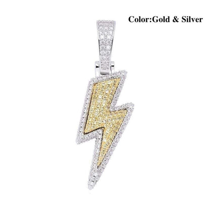 Iced Out Lightning Necklace