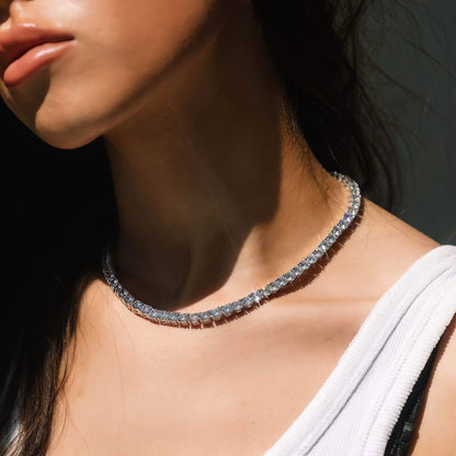 Luxury Tennis Necklace 【5mm / SILVER】