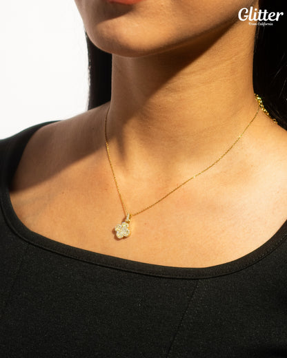 Iced Out Motif Necklace【GOLD】