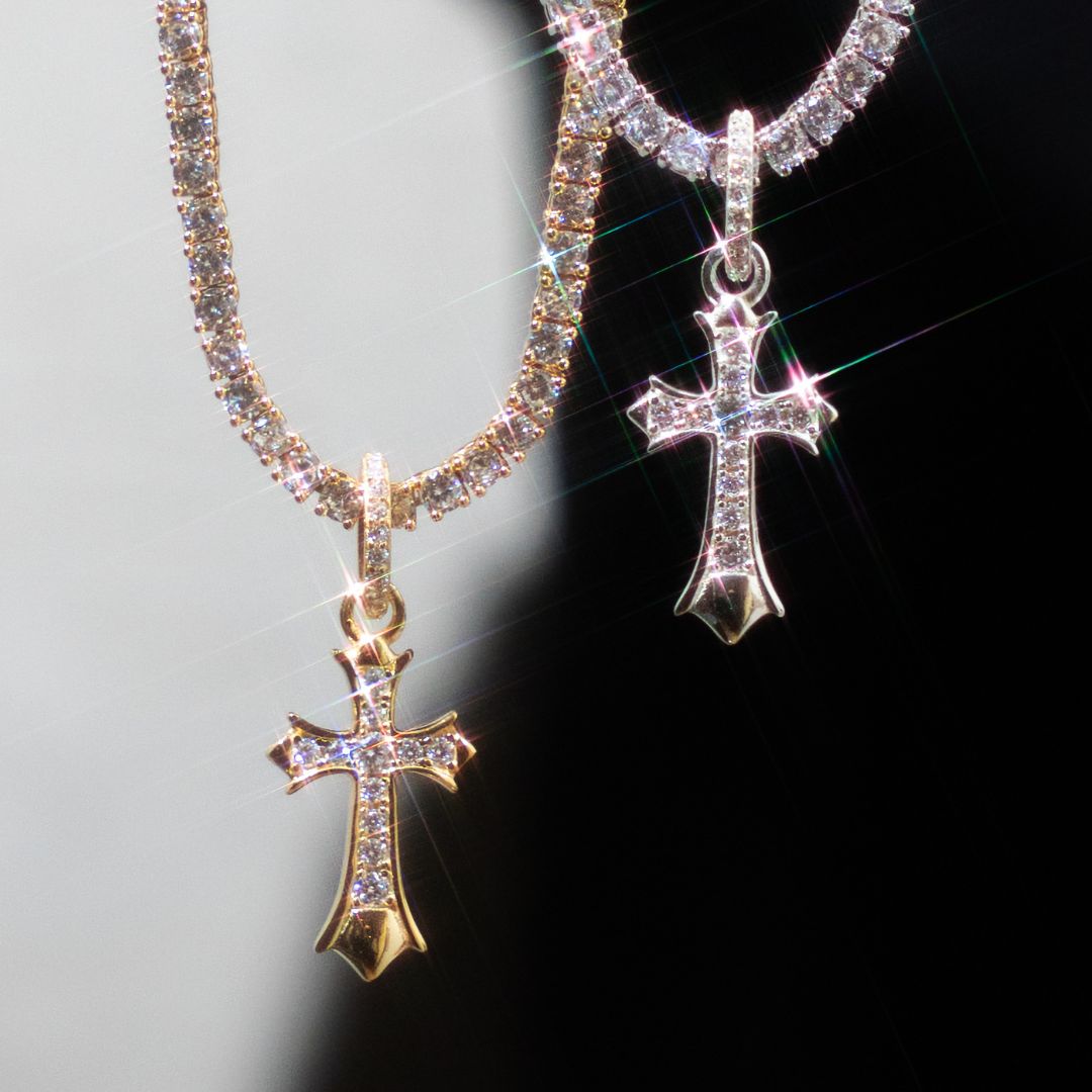 s925 Solid Cross Pendant