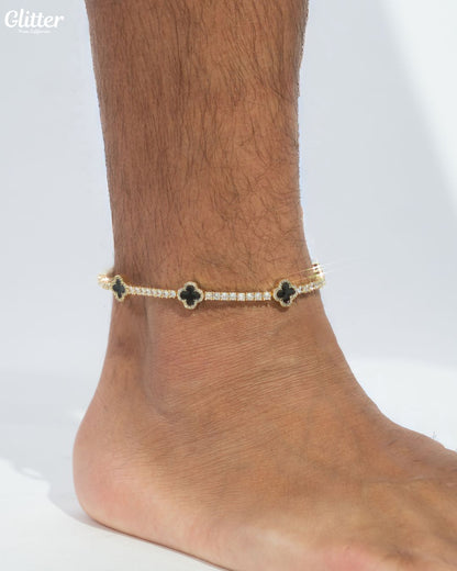Motif Tennis Chain Anklet
