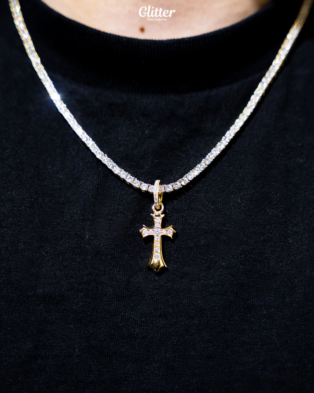 s925 Solid Cross Pendant