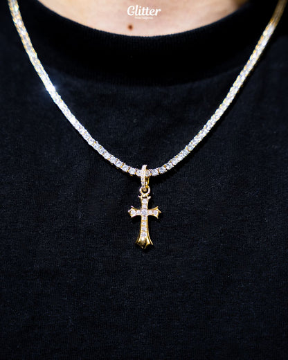 s925 Solid Cross Pendant